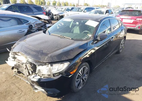 2017 Honda Civic Ex-L z USA, uszkodzony, nr VIN 2HGFC1F72HH643468